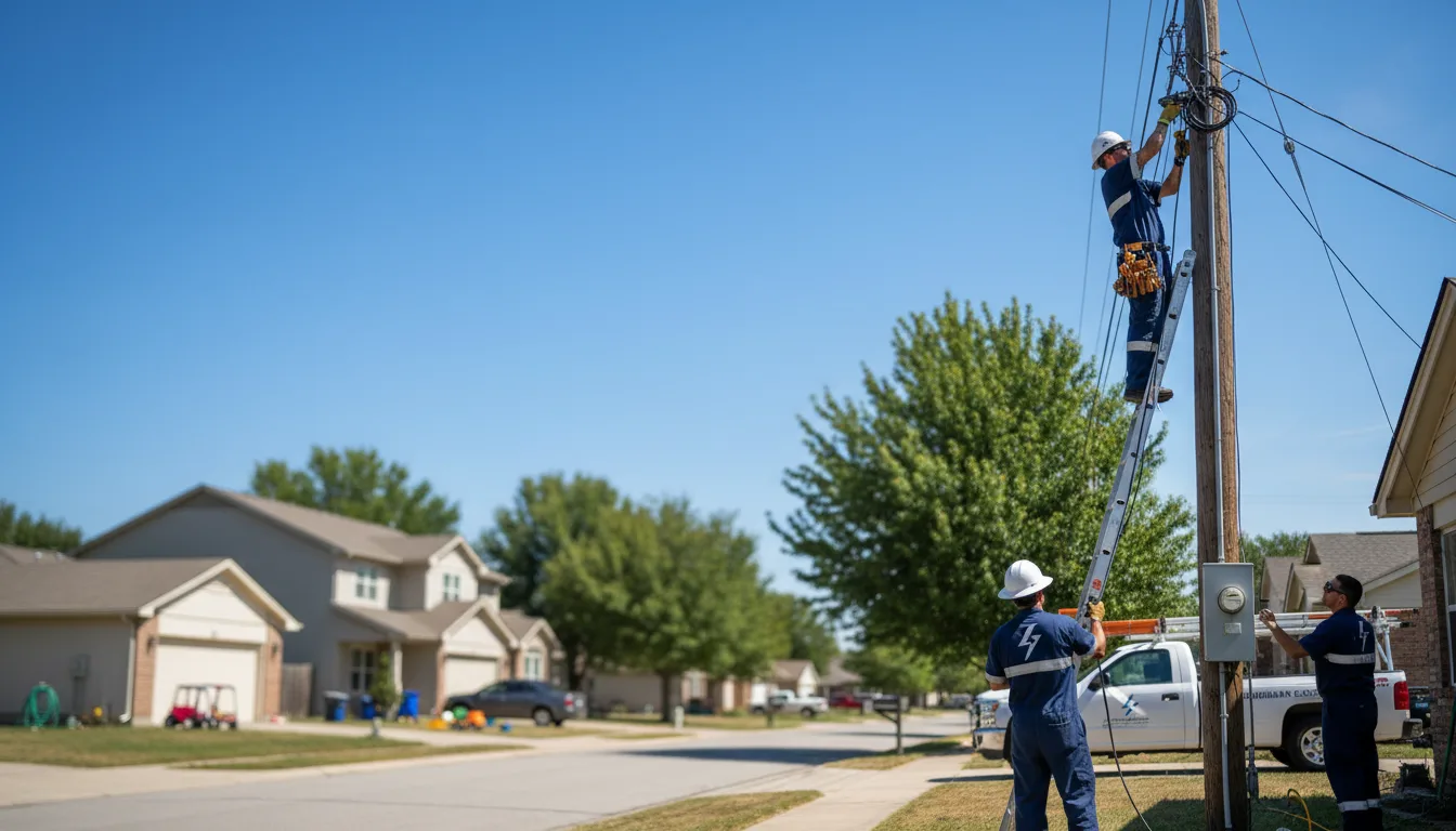 Residential electrician providing installation services in Highland, OH